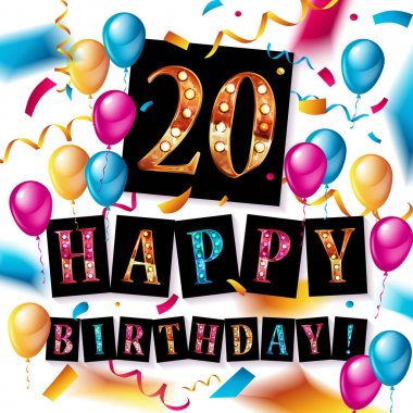 20th yıldönümü kutlama logo.