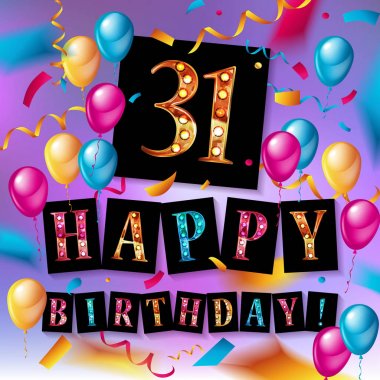 İyi ki doğdun otuz bir 31 yıl