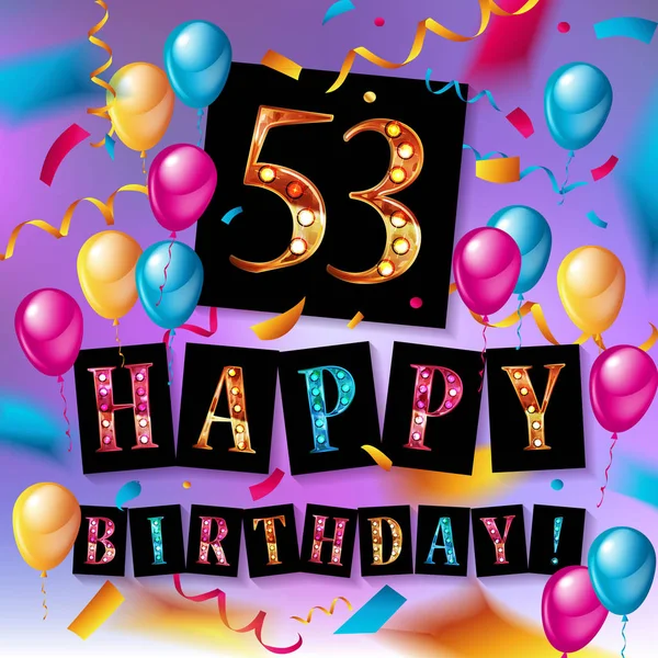 53 yıl yıldönümü kutlama logosu