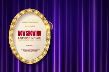 Oval altın çerçeve