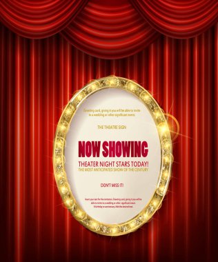 Oval altın çerçeve