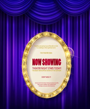 Oval altın çerçeve