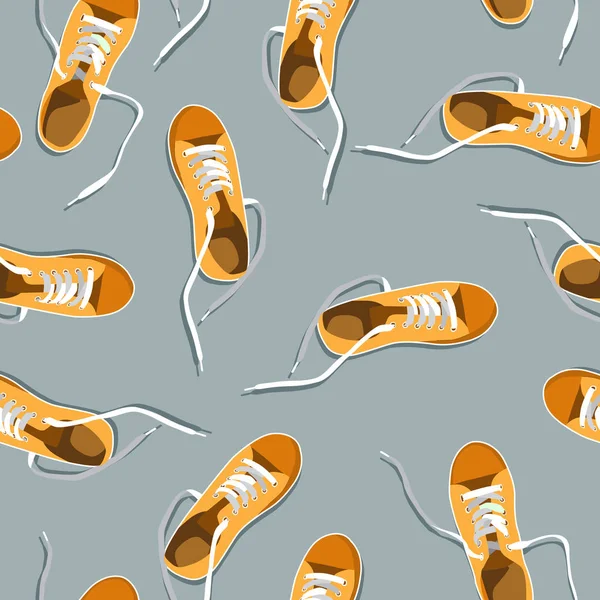 Immagini di scarpe da ginnastica colorate . — Vettoriale Stock