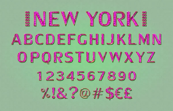 Lettertype. Alfabet. Script lettertype. — Stockvector