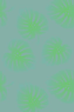 Tropikal yaprak, monstera desen