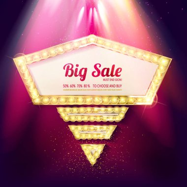 Satış pankartı eski stili