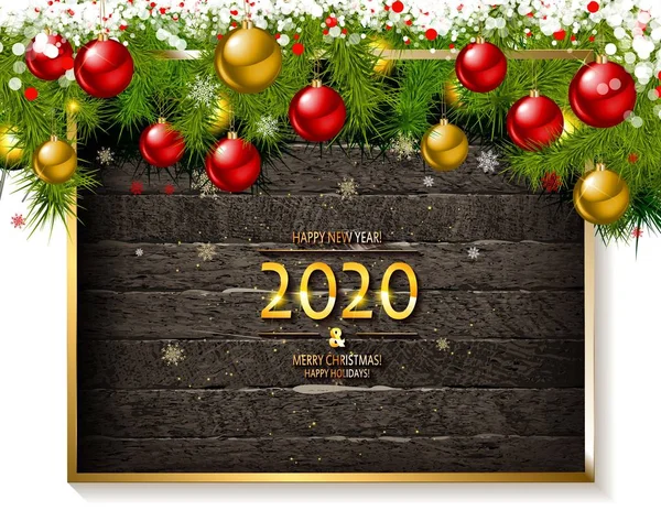 God jul och gott nytt år försäljning banner. — Stock vektor