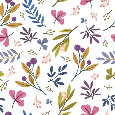 güzel renkli çiçek desenli 