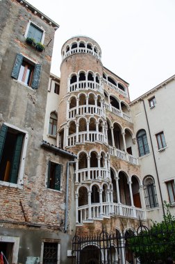 Döner merdiven Contarini del Bovolo, Venedik, İtalya.