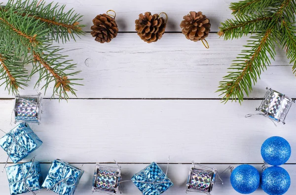 Karácsonyi fa háttér, a szöveg. — Stock Fotó