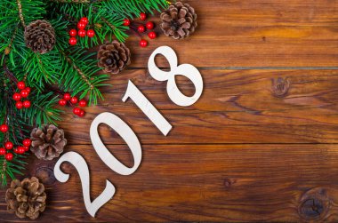 Parlak Noel arka plan kopya alanı metni ile top VI