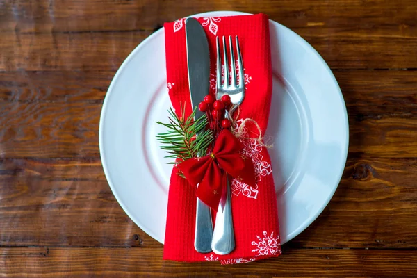 Nakrycie stołu świątecznego. — Zdjęcie stockowe