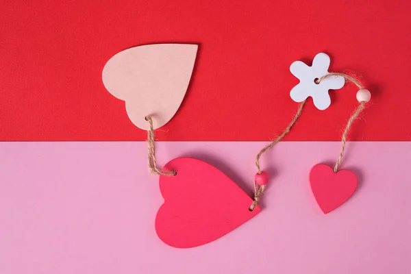 Colorfull valentines day paper background with heart — 스톡 사진