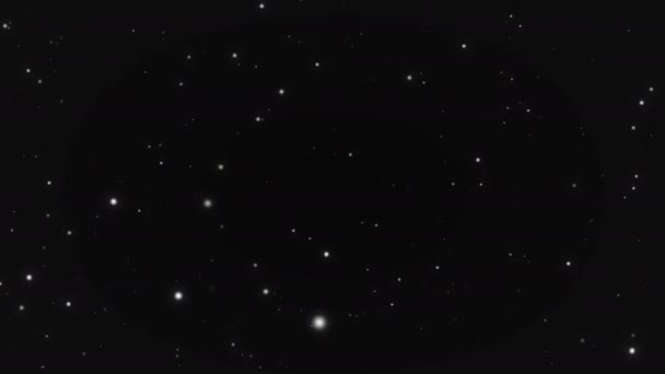 Noche Estrellado Espacio Cielo Movimiento Vídeo — Vídeo de stock