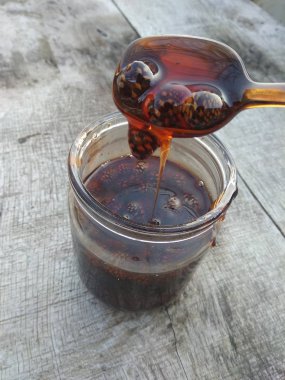 jam with cones on the table