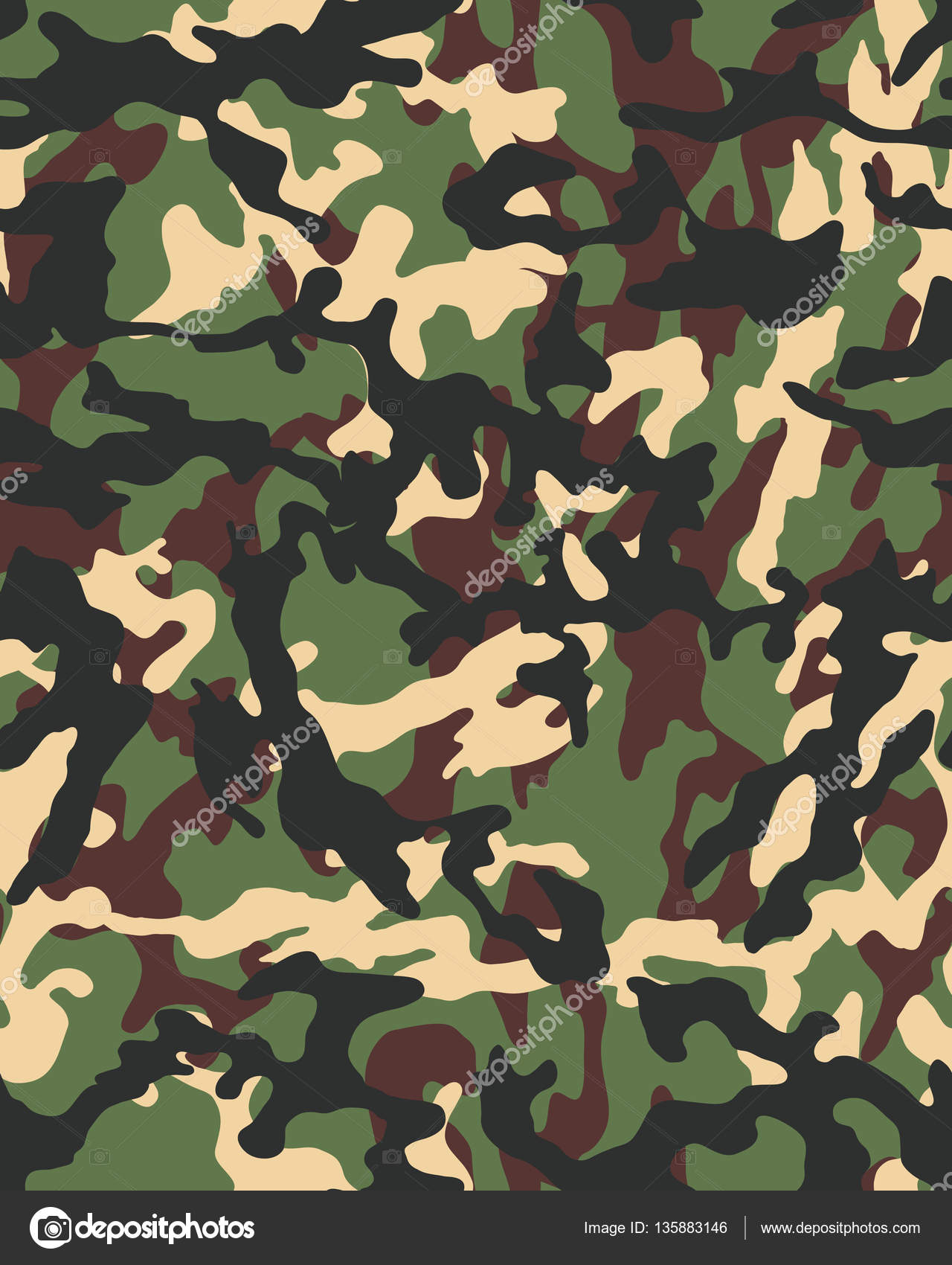 Fashionable camouflage pattern Stock Vector by ©matnikola 135883146
