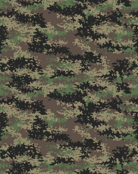Digitala fashionabla kamouflagemönster — Stock vektor