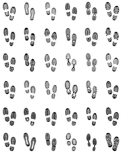 Prints of shoes — Stock Vector