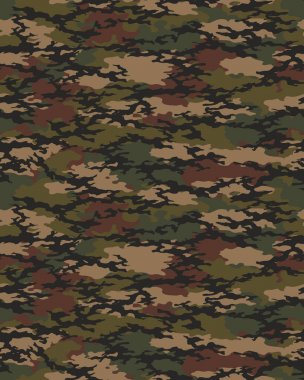 Moda kamuflaj deseni, moda tasarımı. Sorunsuz illüstrasyon