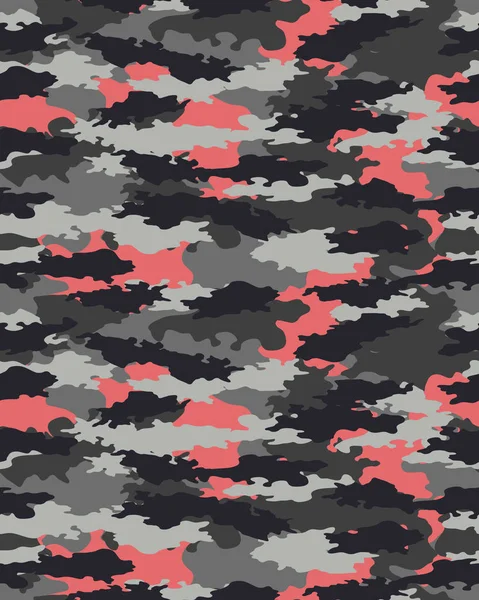 Fashionabla Kamouflagemönster Modedesign Sömlös Illustration — Stock vektor