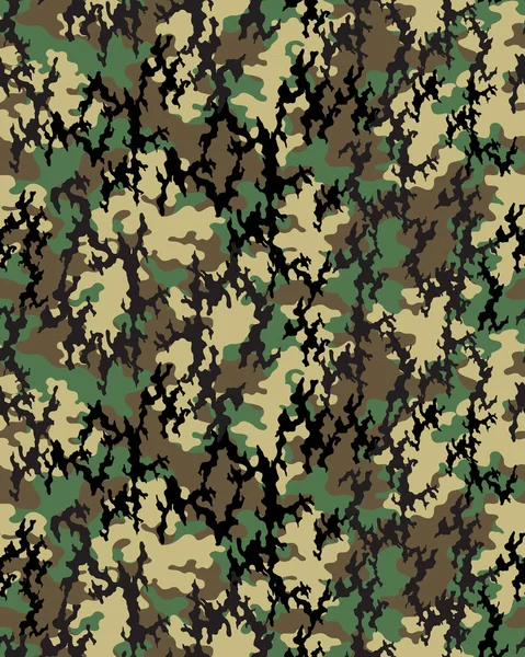 Modisches Camouflage Muster Modedesign Nahtlose Darstellung — Stockvektor