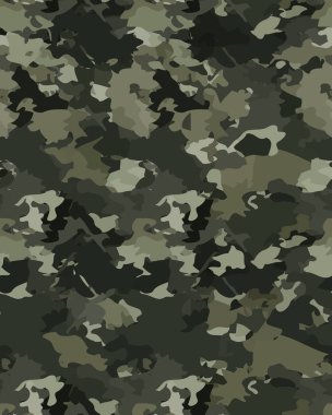 Moda kamuflaj deseni, moda tasarımı. Sorunsuz illüstrasyon