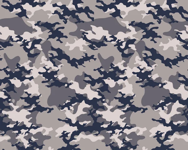 Modische Camouflage Muster Militärischer Druck Nahtlose Illustration — Stockvektor