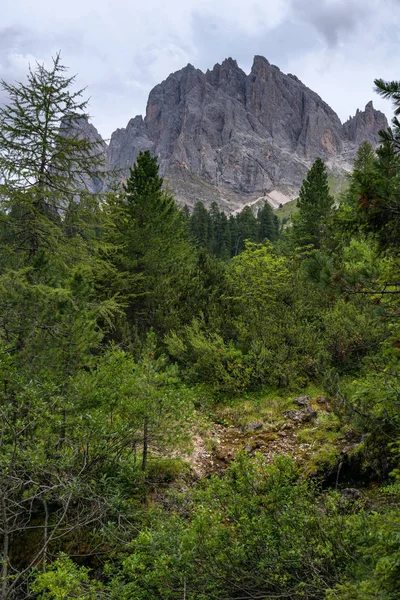 Santa Magdalena Maddalena Val Funes Dolomitach Alpy Włoskie Furchetta Szczyt — Zdjęcie stockowe