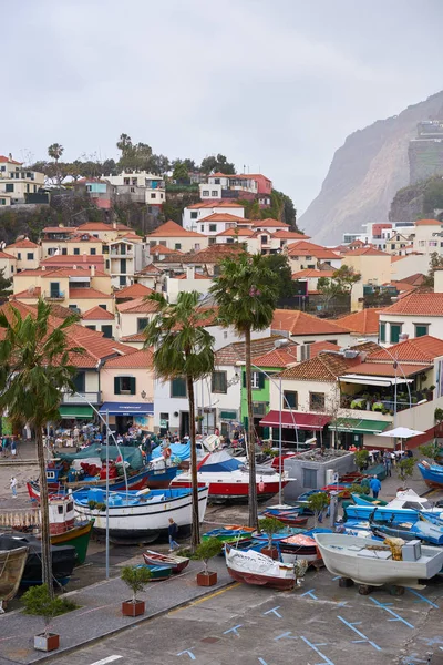 Utsikt Över Camara Lobos Madeira Med Cape Giro Bakgrunden Och — Stockfoto