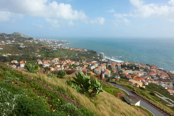 Utsikt Över Miradouro Torre Från Atlantkusten Med Kaktus Camara Lobos — Stockfoto