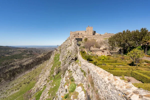 Village Marvao Vár Tetején Egy Hegy Portugáliában — Stock Fotó