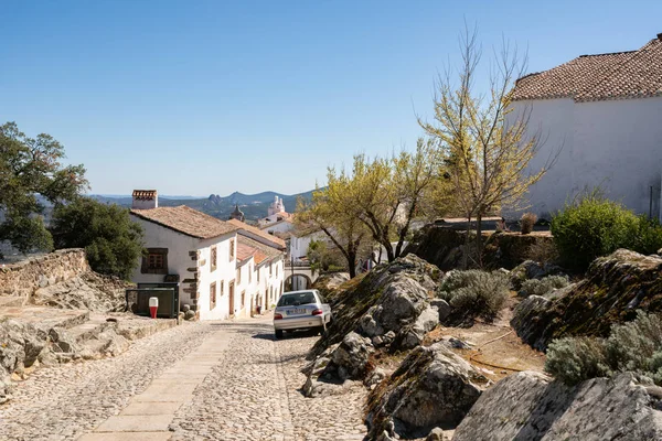 Maisons Traditionnelles Dans Une Belle Rue Marvao Alentejo Portugal — Photo