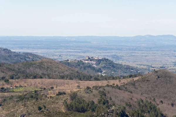 Castelo Vide Vista Dentro Las Murallas Del Castillo Marvao — Foto de Stock