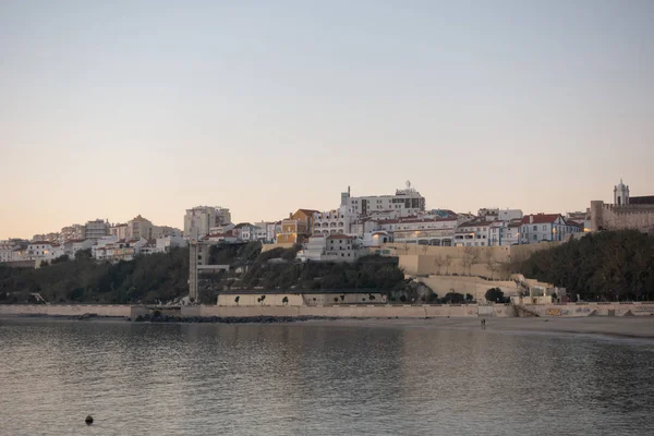 Stranden Sines Vid Solnedgången Portugal — Stockfoto