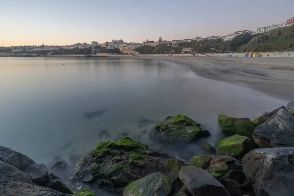 Stranden Sines Vid Solnedgången Portugal — Stockfoto