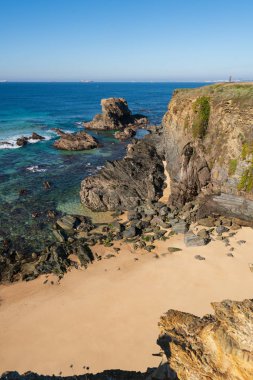 Portekiz 'deki Praia da Samoqueira plajı