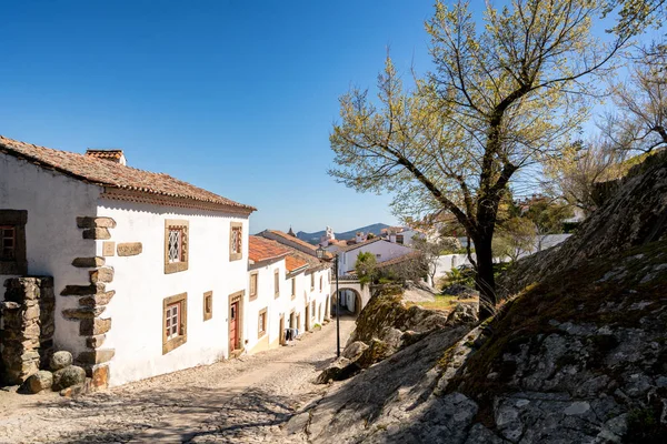 Traditional Houses Beautiful Street Marvao Alentejo Portugal — 스톡 사진