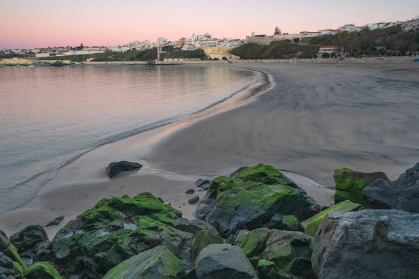 Stranden Sines Vid Solnedgången Portugal — Stockfoto