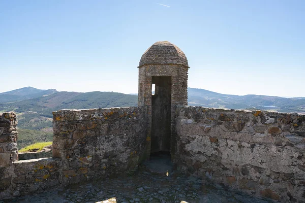 Montañas Del Paisaje Murallas Del Castillo Marvao Alentejo Portugal — Foto de Stock