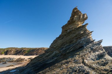 Portekiz 'deki Praia da Samoqueira plajı
