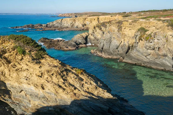 Stranden Praia Samoqueira Portugal — Stockfoto