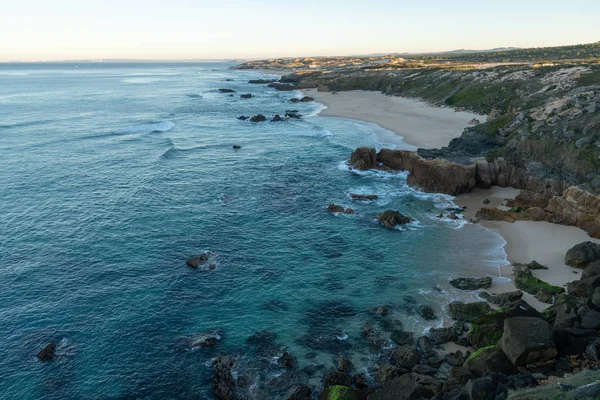 Praia Malhao Strandutsikt Vid Soluppgången Portugal — Stockfoto