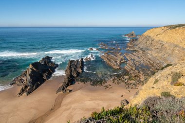 Praia dos machados beach in Costa Vicentina, Portugal
