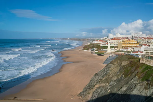 Stranden Praia Santa Cruz Portugal — Stockfoto