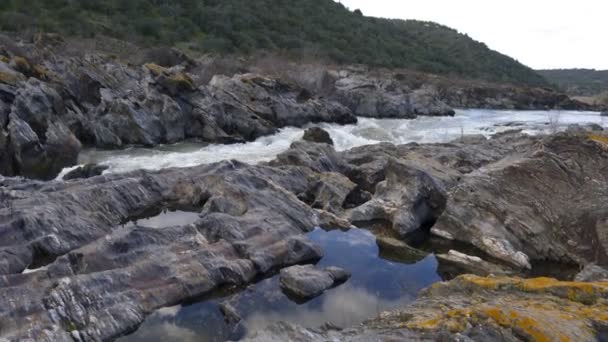 Cascata Pulo Lobo Alentejo Portogallo — Video Stock