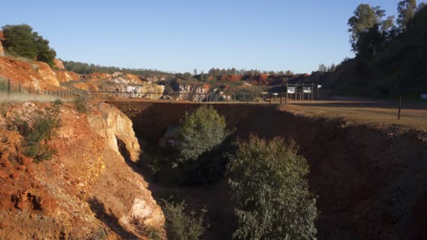 Abandoned Mines Mina Sao Domingos Alentejo Portugal — Stok video