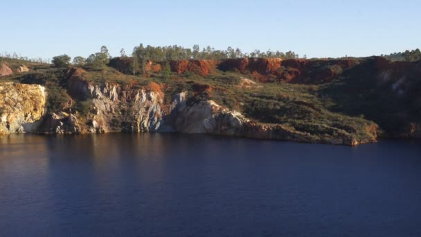 Opuštěné Doly Mina Sao Domingos Alentejo Portugalsko — Stock video