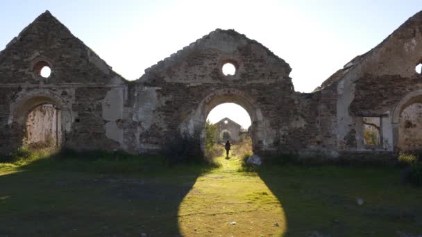 Εγκαταλελειμμένα Ορυχεία Της Mina Sao Domingos Στο Alentejo Της Πορτογαλίας — Αρχείο Βίντεο