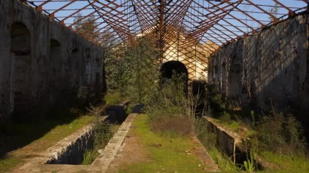 Abandoned Mines Mina Sao Domingos Alentejo Portugal — Stockvideo
