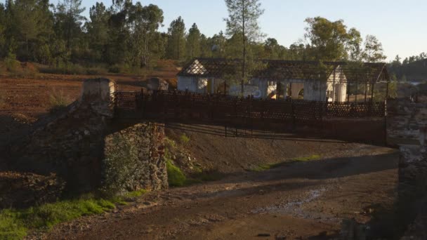 Abandoned Mines Mina Sao Domingos Alentejo Portugal — Stockvideo